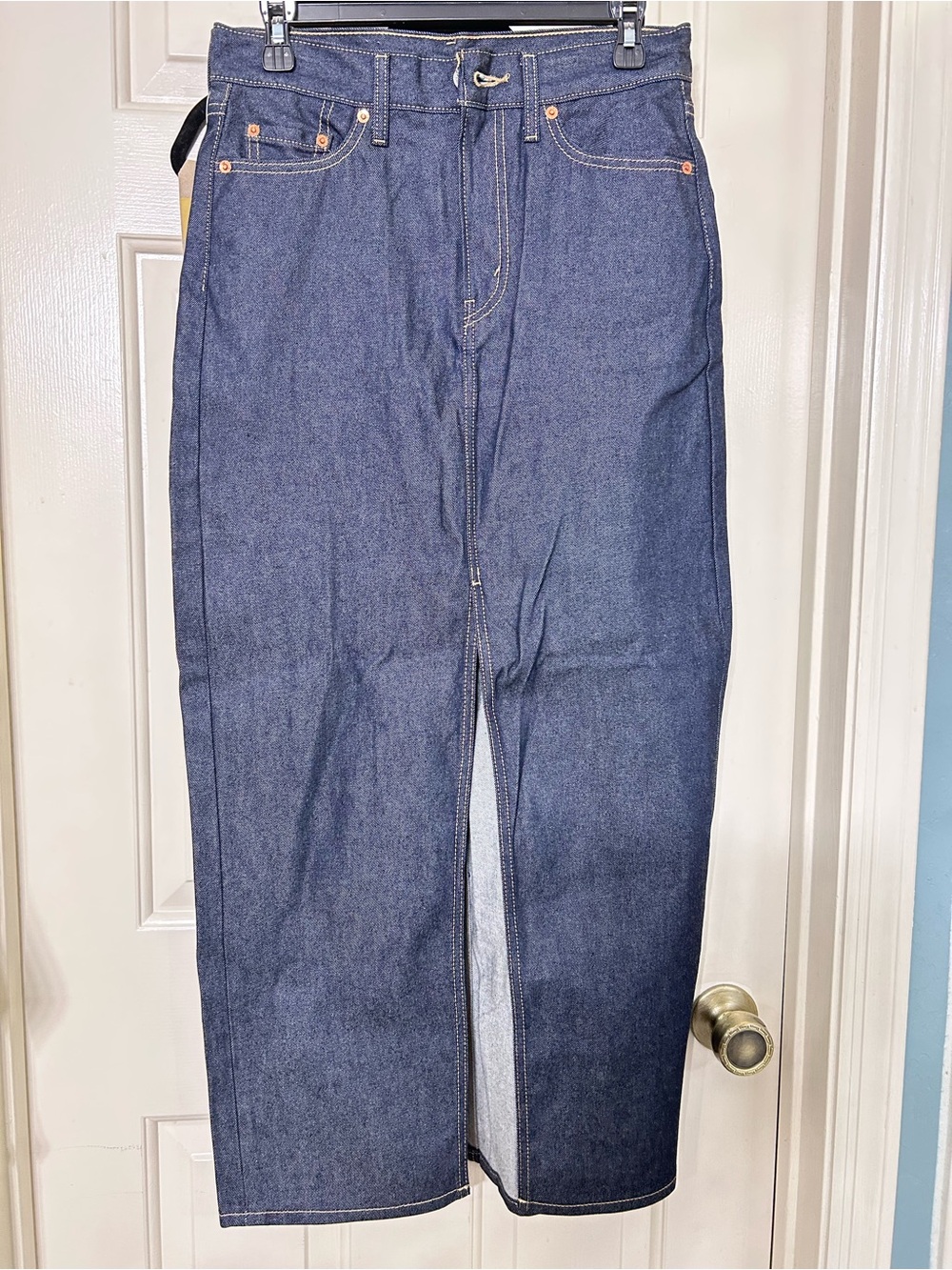 Levi's Dark Blue Denim Maxi Skirt
